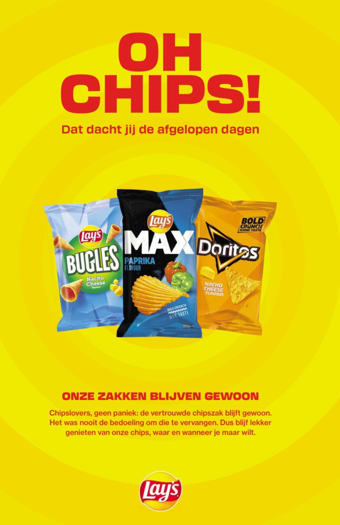 Figuur 1. Lay's ‘Oh Chips’-campagneposter