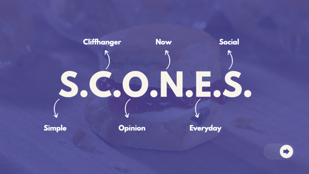 Scones formule storytelling