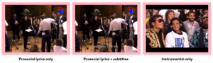 Stimuli prosocial music experiment